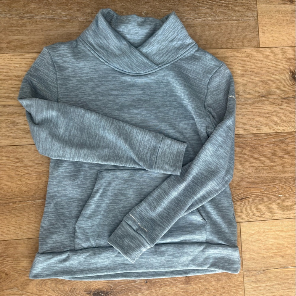 Women’s Columbia M Lightweight Heather Gray Pullover Hoodie Sweater